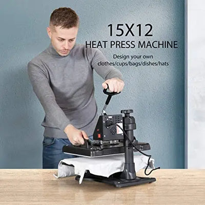 8-In-1 Swing-Away Heat Press Machine